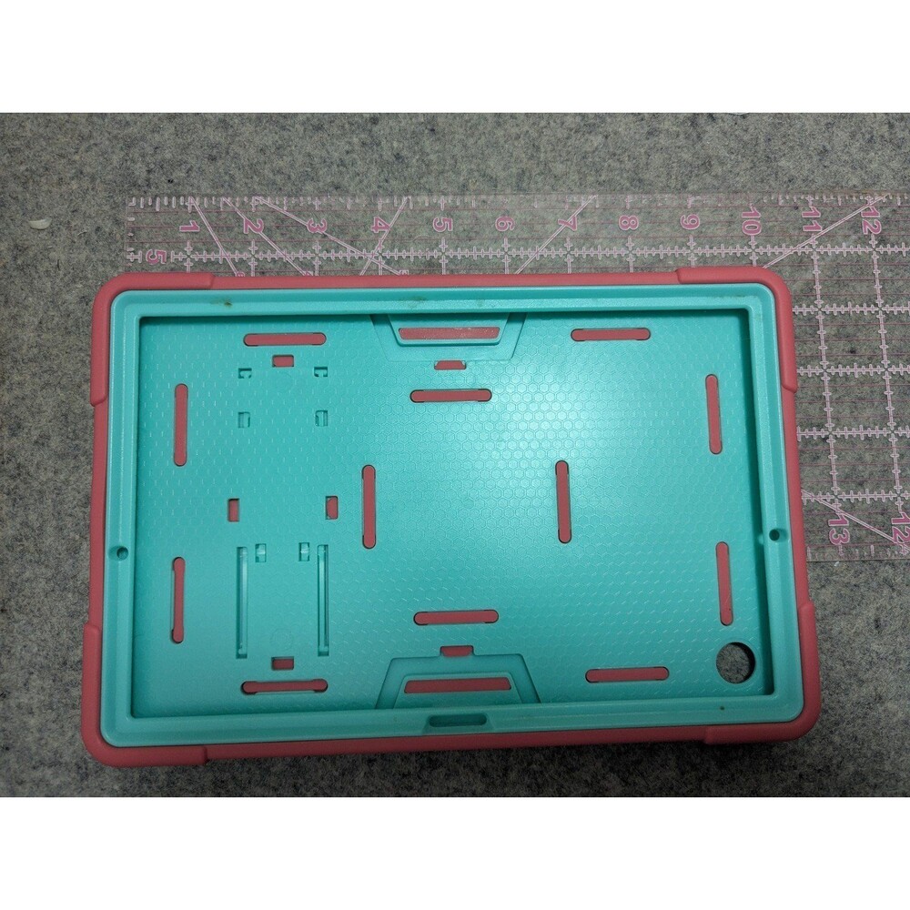 Tablet iPad protective cover 10x7 turquoise and coral